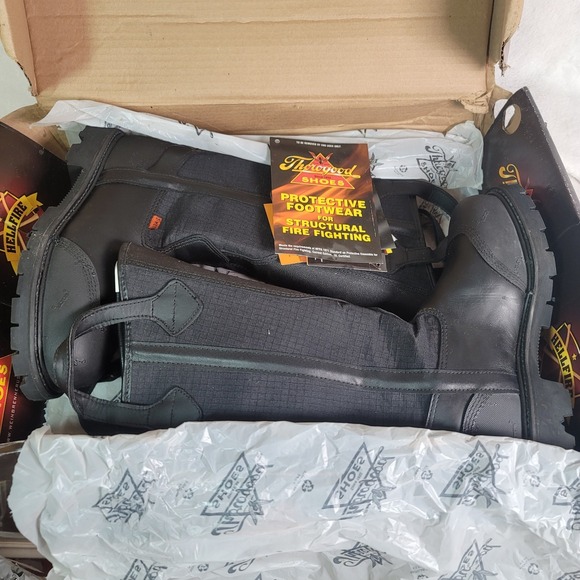Thorogood Firefighting Boots Steel Safety Toe Work High 804-6378 Men 6.5W W/8W - Picture 6 of 9